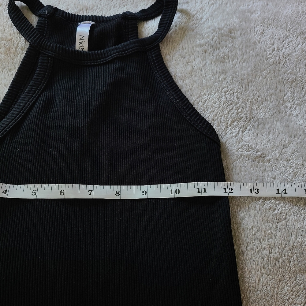 Nikibiki Women Stretchy Black Ribbed Halter Top - Picture 9 of 12